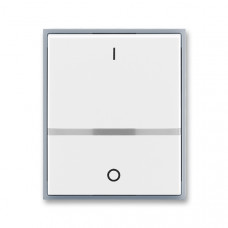 ABB Universal Switch button full IO Illuminated (White / Ice Gray)
