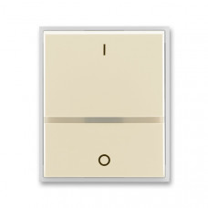 ABB Universal Switch button full IO Illuminated (Ivory / Ice White)