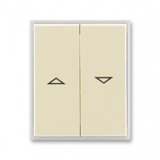 ABB Universal Shutter switch cover 2 buttons (Ivory / Ice White)