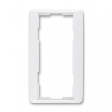 ABB Element® Outlet Frame 2x vertical (White / White)