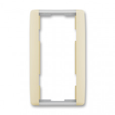 ABB Element® Outlet Frame 2x vertical (Ivory / Ice White)