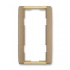 ABB Element® Outlet Frame 2x vertical (Coffee / Ice Opal)