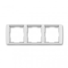 ABB Element® Outlet Frame 3x horizontal (White / Ice White)