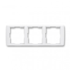 ABB Element® Outlet Frame 3x horizontal (White / White)