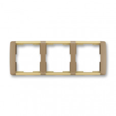 ABB Element® Outlet Frame 3x horizontal (Coffee / Ice Opal)