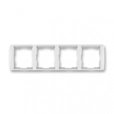 ABB Element® Outlet Frame 4x horizontal (White / Ice White)