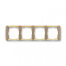 ABB Element® Outlet Frame 4x horizontal (Coffee / Ice Opal)
