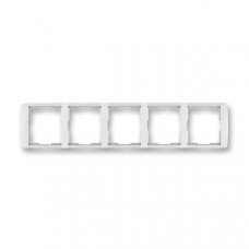 ABB Element® Outlet Frame 5x horizontal (White / Ice White)