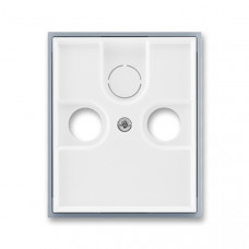 ABB Element® Data connector cover TV/SAT/Radio  (White / Ice Gray)