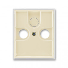 ABB Element® Data connector cover TV/SAT/Radio  (Ivory / Ice White)