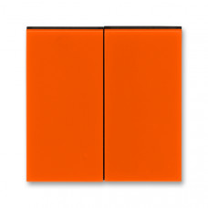 ABB Levit® Switch button double (Orange / Smoke Black)