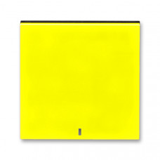 ABB Levit® Switch button full illuminated (Yellow / Smoke Black)