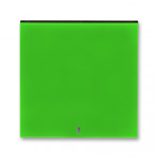 ABB Levit® Switch button full illuminated (Green / Smoke Black)