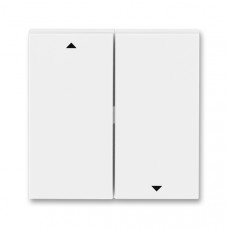 ABB Levit® Shutter switch cover 2 buttons (White / White)