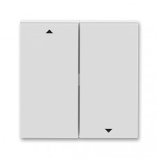 ABB Levit® Shutter switch cover 2 buttons (Grey / White)
