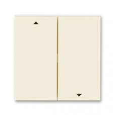 ABB Levit® Shutter switch cover 2 buttons (Ivory / White)