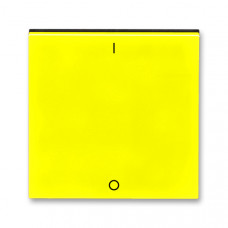 ABB Levit® Switch button full IO (Yellow / Smoke Black)