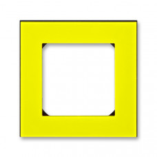 ABB Levit® Outlet Frame 1x (Yellow / Smoke Black)