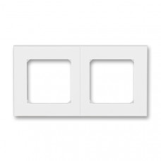 ABB Levit® Outlet Frame 2x horizontal (White / Ice White)
