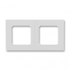 ABB Levit® Outlet Frame 2x horizontal (Grey / White)