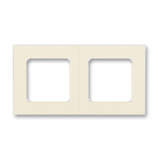 ABB Levit® Outlet Frame 2x horizontal (Ivory / White)