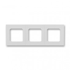 ABB Levit® Outlet Frame 3x horizontal (White / White)