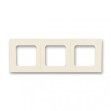 ABB Levit® Outlet Frame 3x horizontal (Grey / White)
