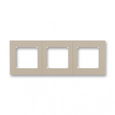 ABB Levit® Outlet Frame 3x horizontal (Ivory / White)