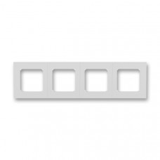ABB Levit® Outlet Frame 4x horizontal (Grey / White)