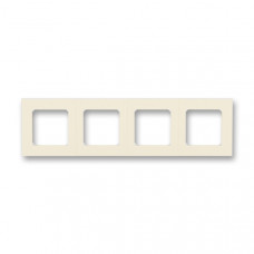 ABB Levit® Outlet Frame 4x horizontal (Ivory / White)