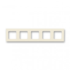 ABB Levit® Outlet Frame 5x horizontal (Ivory / White)