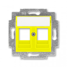 ABB Levit® Double Communication Cover  (Yellow)