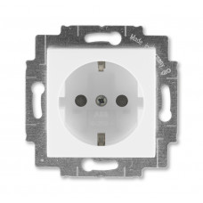 ABB Levit® Outlet Frame 230 connector grounded (White / Ice White)