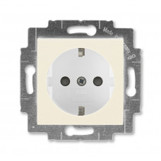 ABB Levit® Outlet Frame 230 connector grounded (Ivory / White)