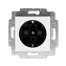 ABB Levit® Outlet Frame 230 connector grounded (White / Smoke Black)