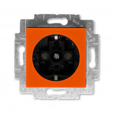 ABB Levit® Outlet Frame 230 connector grounded (Orange / Smoke Black)