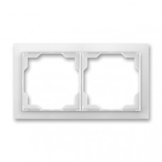 ABB Neo® Outlet Frame 2x horizontal (Ice White)