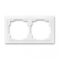 ABB Neo® Outlet Frame 2x horizontal (White)