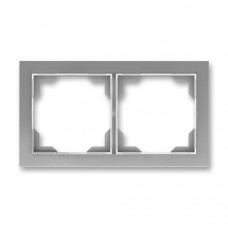 ABB Neo® Outlet Frame 2x horizontal (Steel)