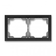 ABB Neo® Outlet Frame 2x horizontal (Onyx)