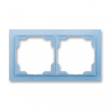 ABB Neo® Outlet Frame 2x horizontal (Ice Blue)