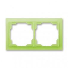 ABB Neo® Outlet Frame 2x horizontal (Ice Green)