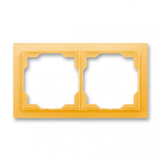 ABB Neo® Outlet Frame 2x horizontal (Ice Orange)