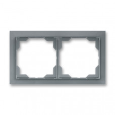 ABB Neo® Outlet Frame 2x horizontal (Ice Grey)