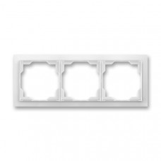 ABB Neo® Outlet Frame 3x horizontal (Ice White)