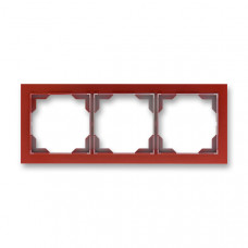 ABB Neo® Outlet Frame 3x horizontal (Teracotta)