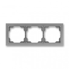 ABB Neo® Outlet Frame 3x horizontal (Steel)