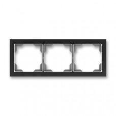 ABB Neo® Outlet Frame 3x horizontal (Onyx)