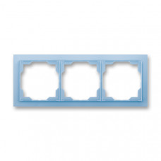 ABB Neo® Outlet Frame 3x horizontal (Ice Blue)