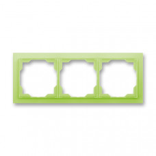 ABB Neo® Outlet Frame 3x horizontal (Ice Green)